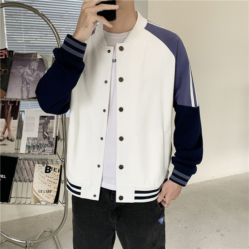 jacket men‘s autumn 2021 new korean style trendy high school student baseball uniform casual versatile handsome jacket trendy
