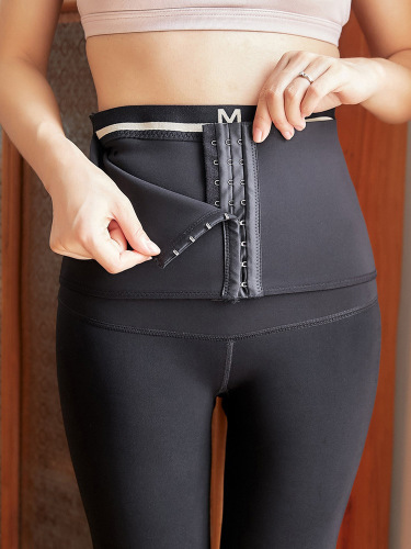 Women‘s High Waist Shaping Leggings with Breasted for Outer Wear Autumn and Winter Fleece Thickened Thermal Stirrup Leggings