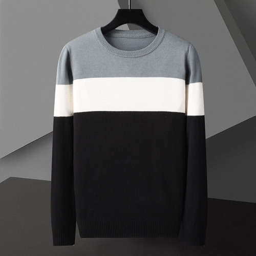 Knitwear Men‘s Sweater Korean Style Trendy round Neck Slim Fit Handsome Student Autumn Bottoming Shirt top 
