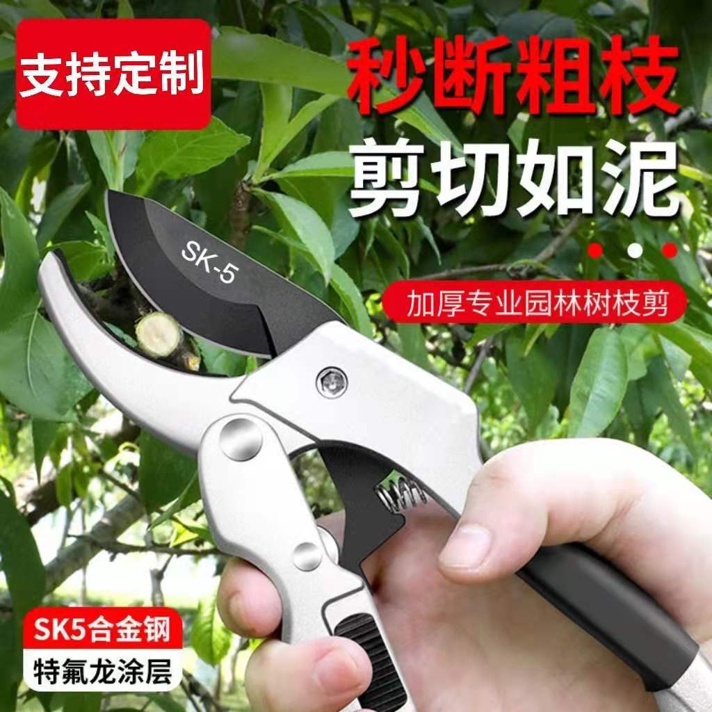 Outdoor Thickened Japanese SK5 Steel Gardening Scissor Fruit Tree Pruning Shears Portable Pulley Pru