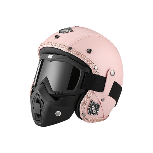 one-piece personalized helmet harley electric car half helmet non-motorcycle retro helmet handmade