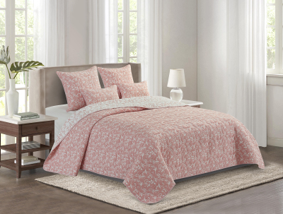 Jacquard Quilt Two faces use  Yarn-Dyed Thin Duvet Multi-Layer Fabric Bedding Bedspread Cushion