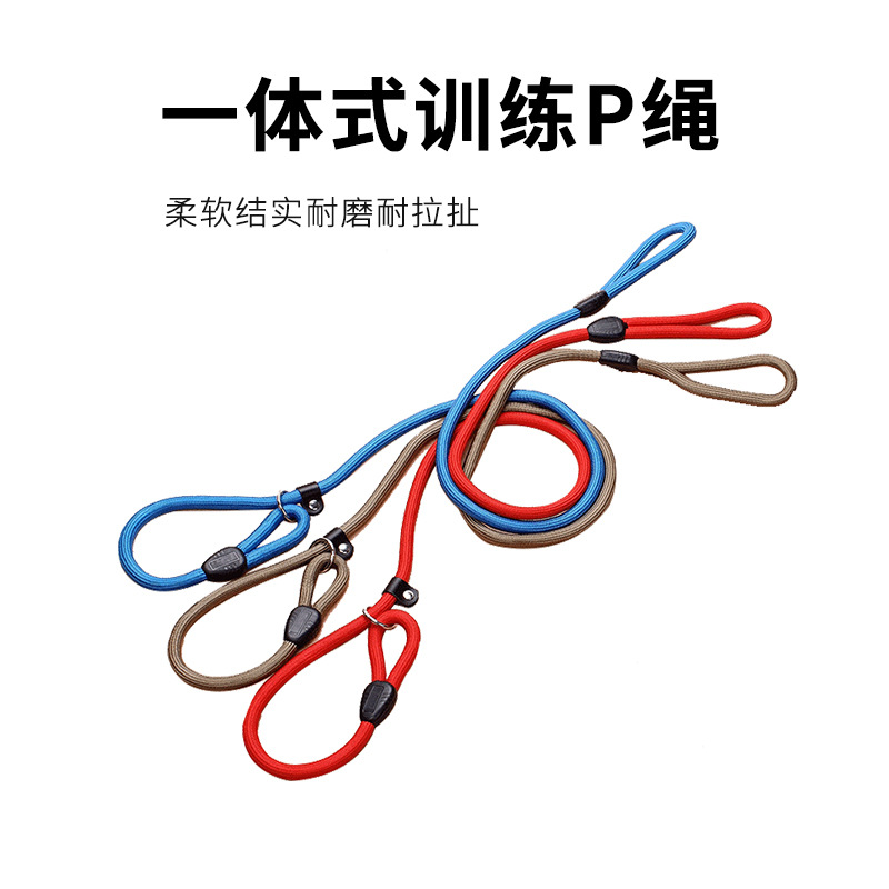 厂家批发宠物用品牵引绳套装遛狗绳大小型犬通用防爆冲狗链跨境