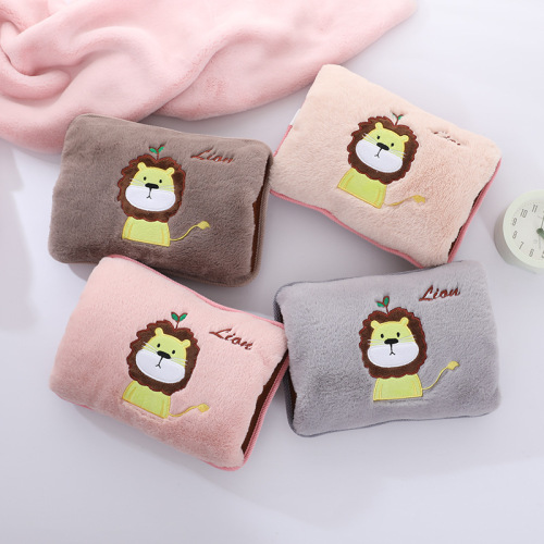 Explosion-Proof Hot Water Bag Rechargeable Hand Warmer Plush Hot-Water Bag Warmer Female Water Injection Cute Winter Student Hand Warmer