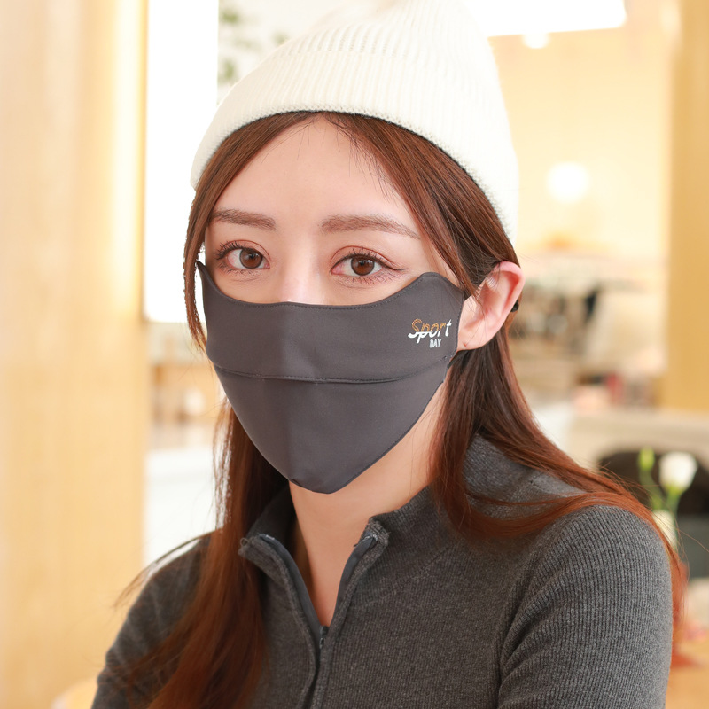 Autumn and Winter Warm Mask Thickened Eye Protection Open Nose No Fog Cloth Mask Cold-Proof Dust-Pro
