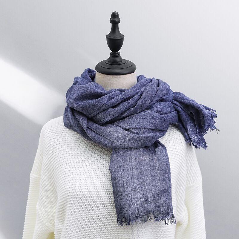2021 Autumn and Winter New Artistic Scarf Women's Cotton and...