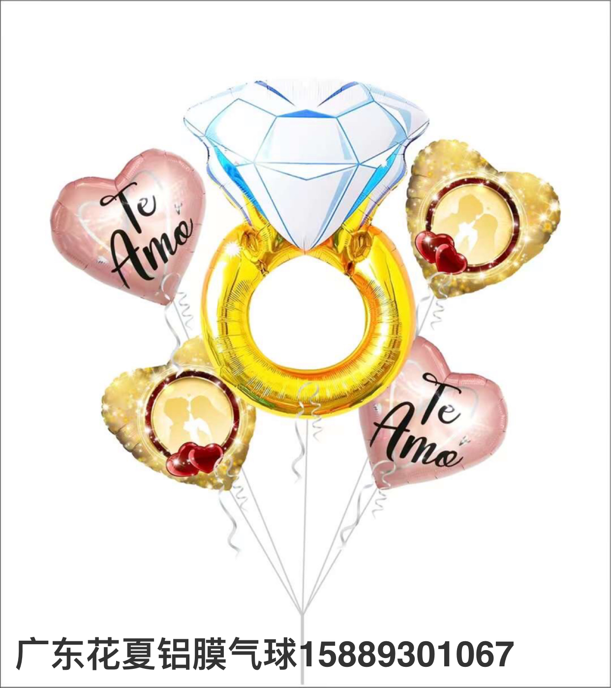 5PCs Birthday Crown Series Aluminum Foil Balloon Set Birthday Party Celebration Balloon Foil Balloon