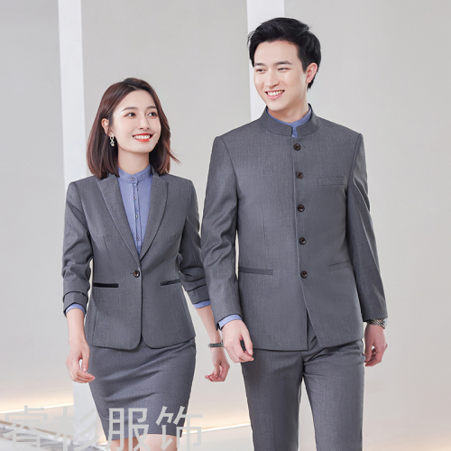 Men‘s and Women‘s Same Style Chinese Style Suit Chinese Style Wedding Clothes Chinese Stand Collar Suit 