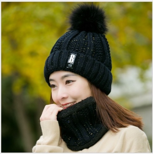 Suitable for round Faces Winter Loose Large Version Woolen Cap Children Warm Ear Protection Beanie Hat Internet Celebrity Knitted Hat