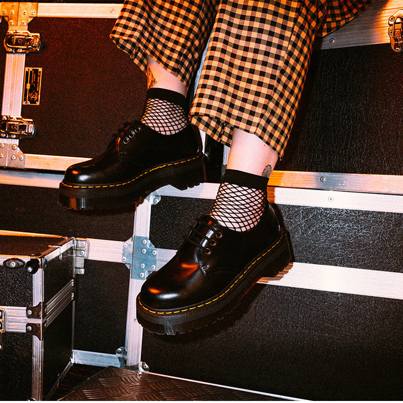 Cross-Border Muffin Bottom Martin Pumps Women's Fashion New Platform Leather Shoes European and