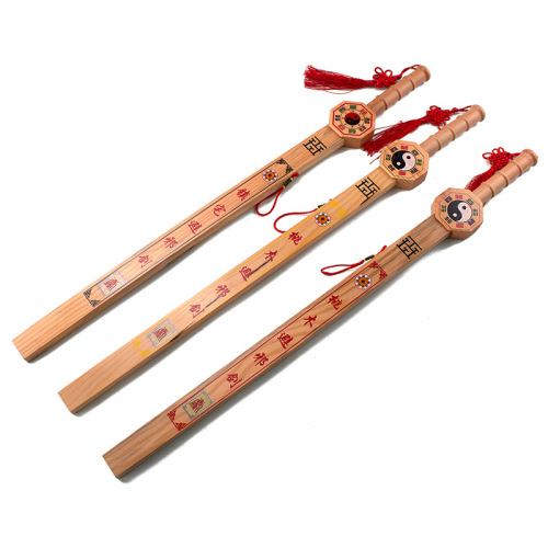 Factory Direct Grinding Bamboo and Wood Toy Sword Tourism Scenic Spot Temple Fair Stall Hot Sale