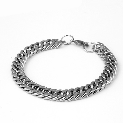 Titanium Steel Star Bracelet Thick Wide Flat Female Men's Bracelet Domineering Personalized Tre