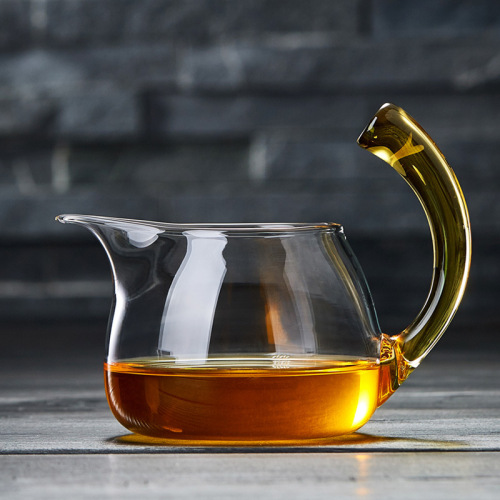 color warped glass fair cup glass tea set tea dispenser tea sea tea ceremony accessories side turn the fair cup