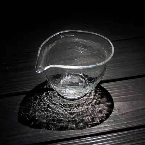 hammered glass gongdao cup borosilicate glass tea seafood tea maker household glass tea set uniform cup