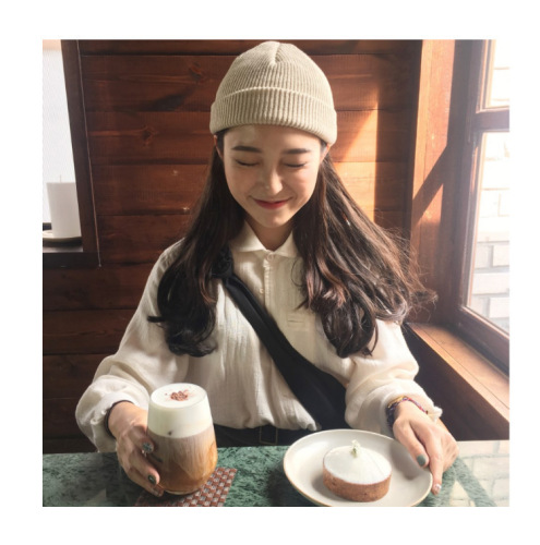 Japanese Street Fashion Hipster Cold Hat Men and Women Couple Woolen Hat Korean Autumn and Winter Warm Retro Knitted Hat