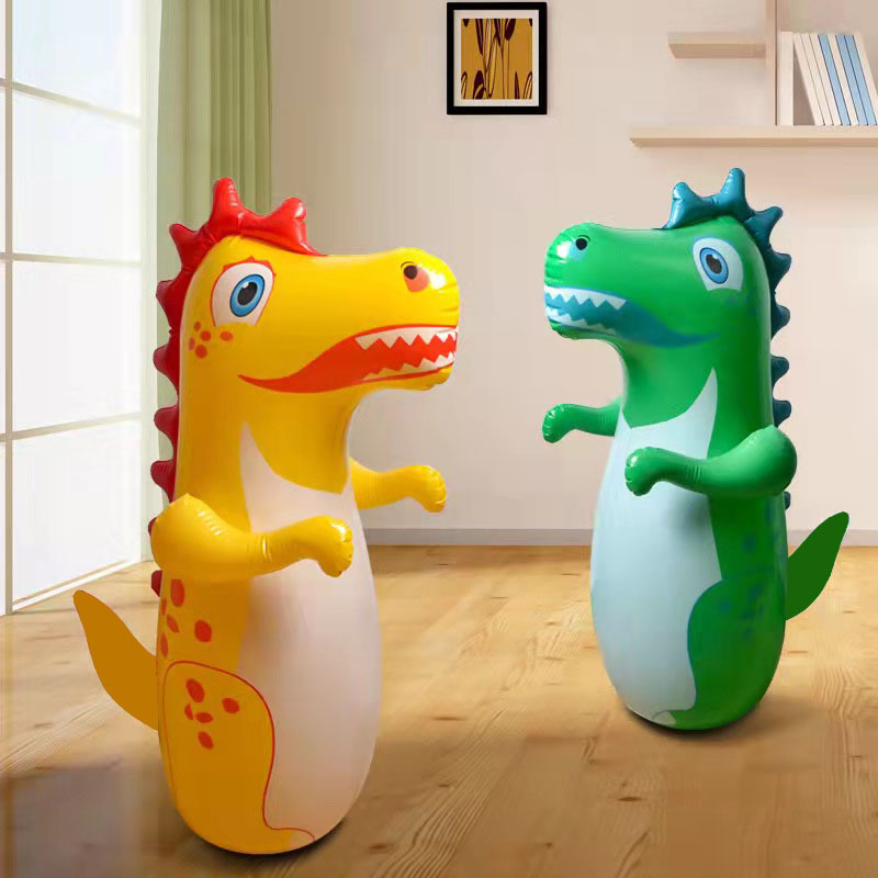 95cm Inflatable Dinosaur Bear Two Buck Qiaohu Big Head Son Page Superman Stall Tumbler