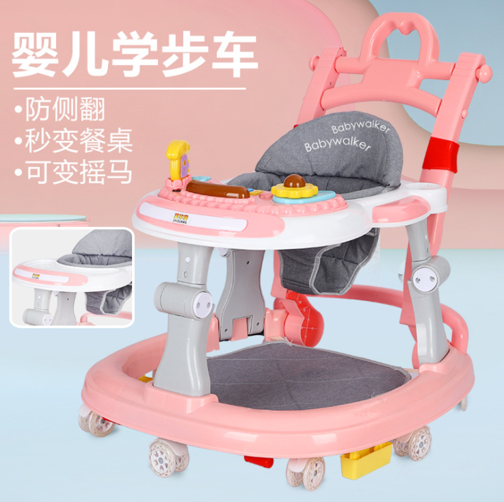 婴儿多功能防O型腿手推车