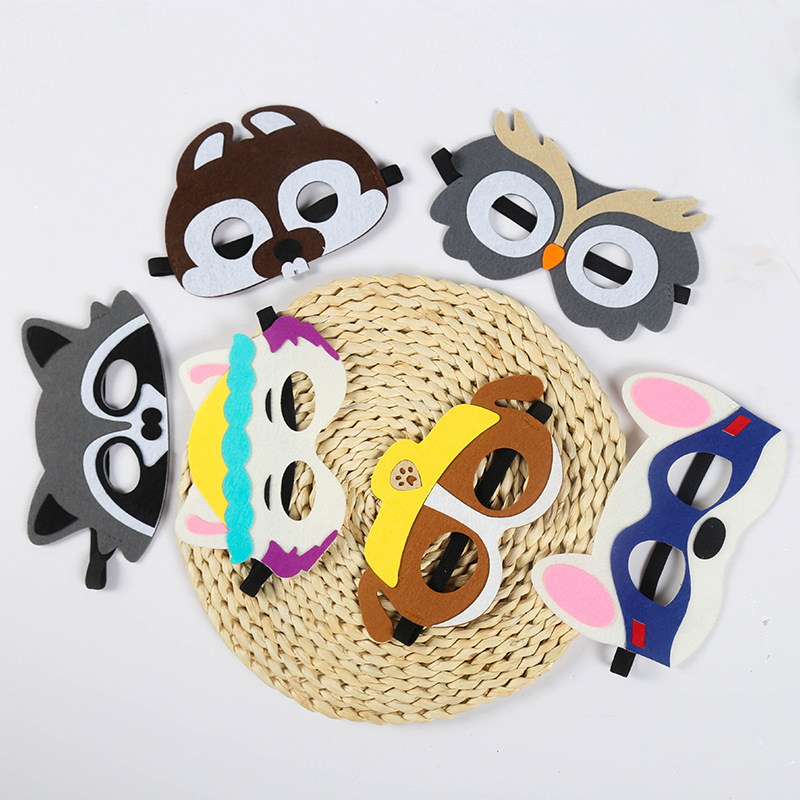 [Felt Mask] Halloween Children's Felt Mask Wholesale Cartoon Anime Non-Woven Felt Blindfold Mas