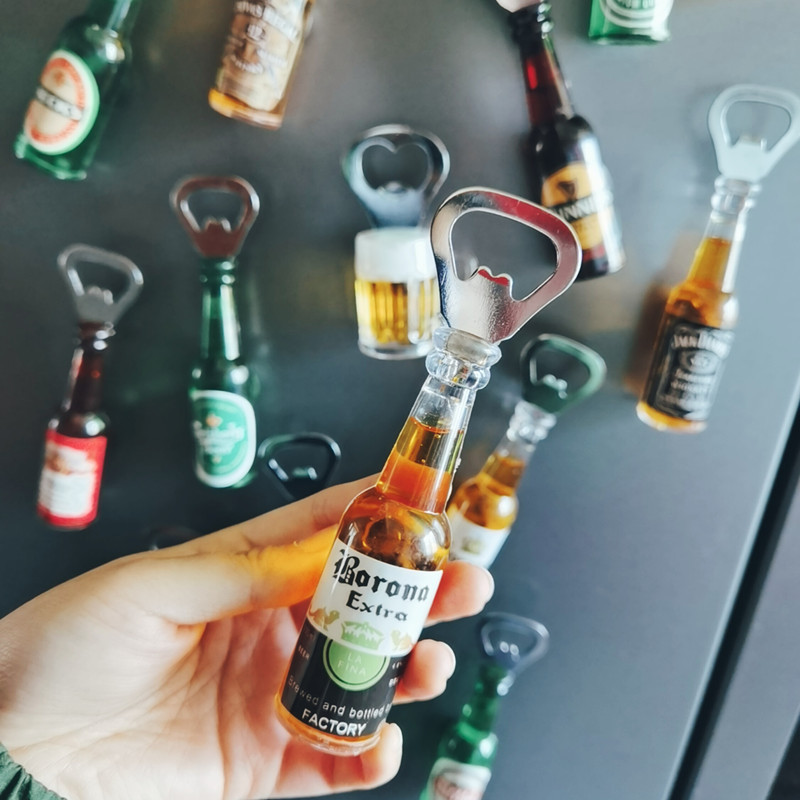 Creative Beer Bottle Opener Personality Bar Decorative Mini ...