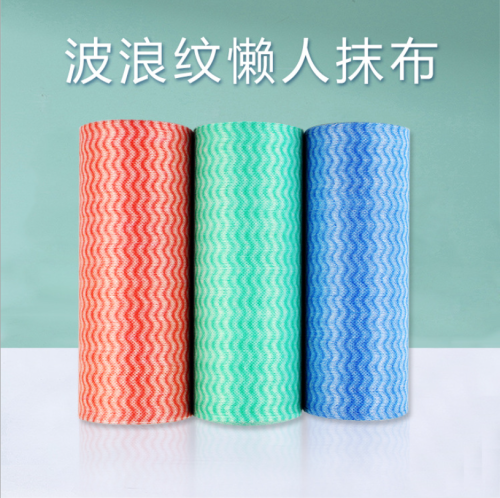 Non-Woven Cleaning Cloth 50 Pieces Tearable Point Break Roll Dish Towel Household Scouring Pad Oil-Free Rag Cleaning Cloth