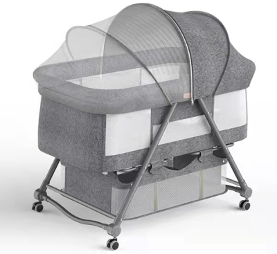 Europe quality baby cradle bed, side by side bed