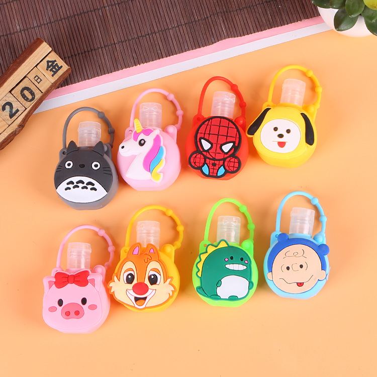 Cartoon Children Instant Hand Sanitizer Portable Silicone Case Alcohol Water-Free Gel 30ml Sannitize