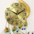 yihong clock wall clock craft clock craft wall clock Art clock iron clock Peacock clock home decoration arts and crafts