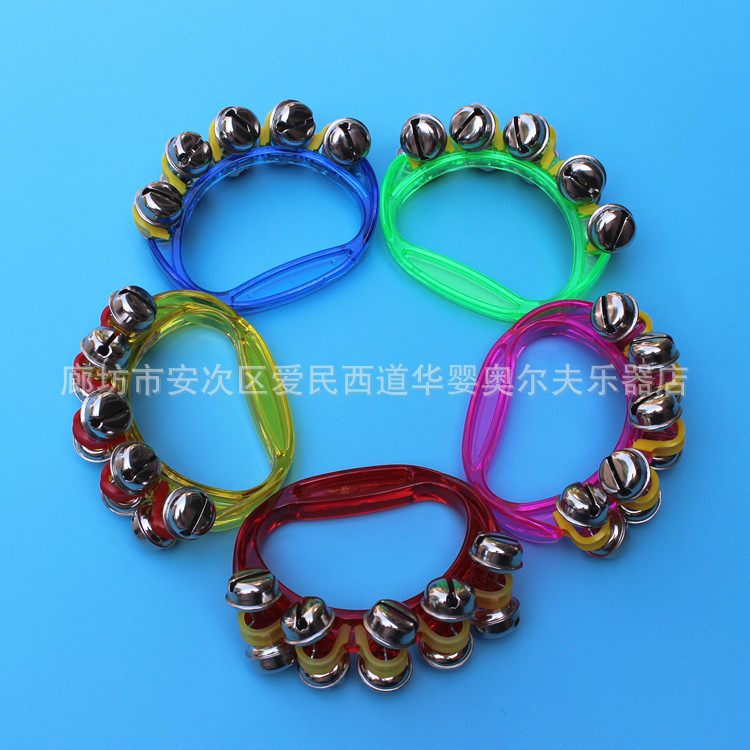 Plastic String Bell Baby's Rattle Orff Children's Percussion Instrument Early Childhood Ed