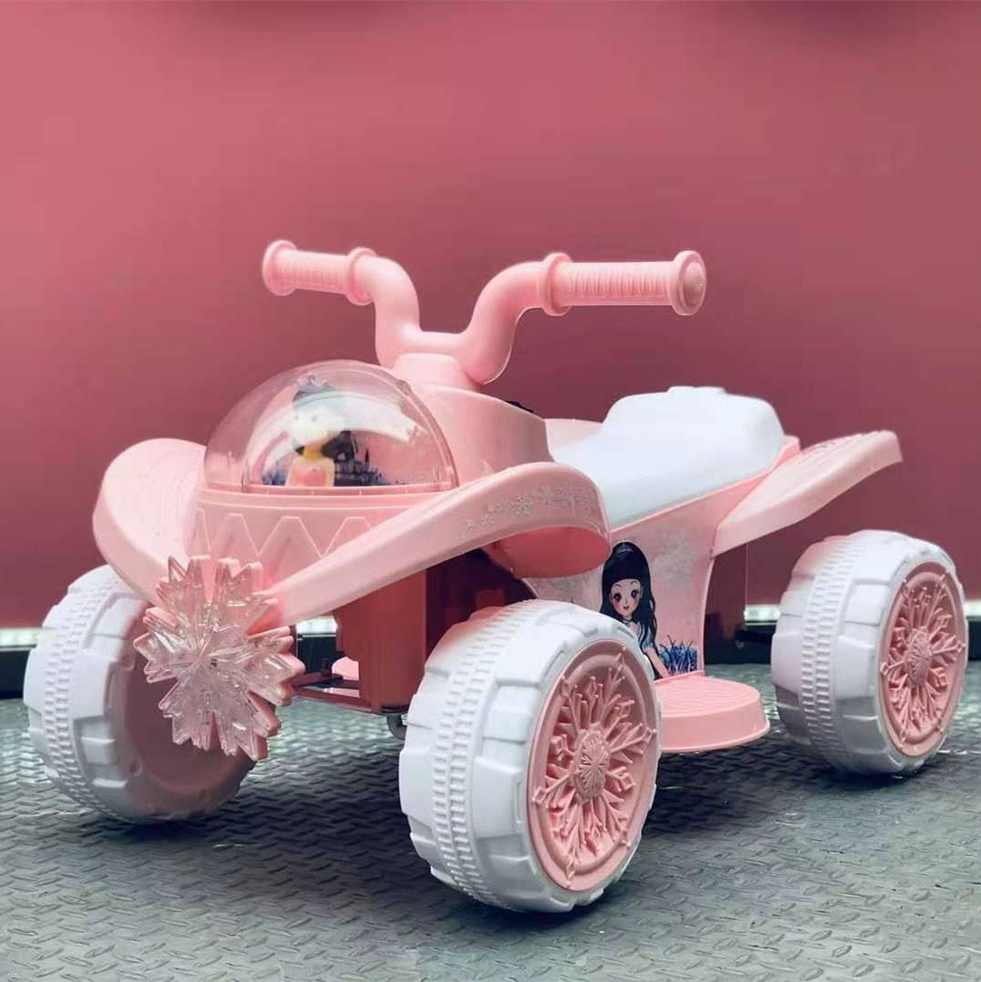 Children's Electric Motor Girls' Rechargeable Four-Wheel Car Can Sit Men's Child Baby