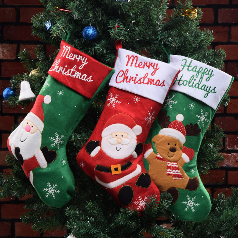 Cross-Border New Christmas Stockings Christmas Decorations O...