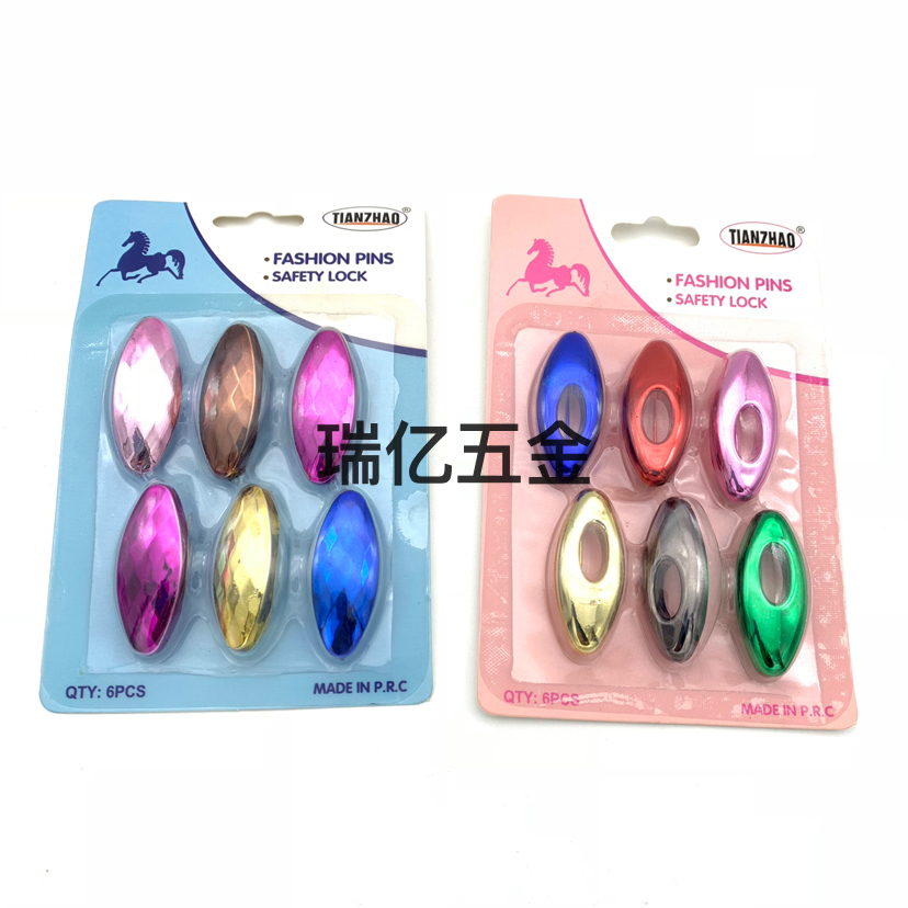 New Packaging 6 Cards Scarf Buckle