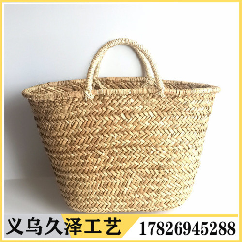 manufacturer‘s new portable straw bag vegetable basket european and american style casual women‘s bag beach bag