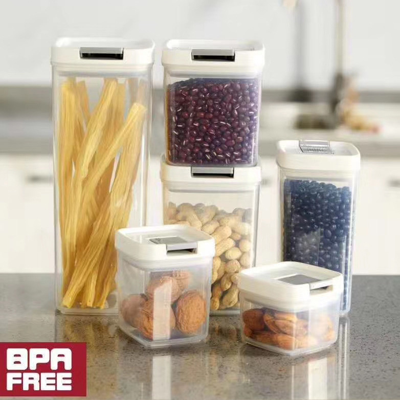 Small Lift Sealed Jar Large Food Jar Transparent Snack Sealed Jar Kitchen Sealed Candy Box