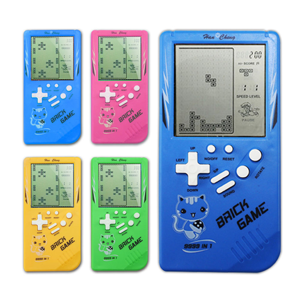 Straight Arch Children's Classic Nostalgic Tetris Game Console Educational Toys Large Screen El