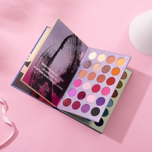 ins new 72-color book eye shadow pearlescent matte cross-border popular large plate multi-color folding eyeshadow spot
