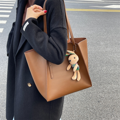 Fashion New Handbag Women‘s Bag Korean Style Ins Simple Style Shoulder Messenger Bag Large Capacity Trendy Tote Bag