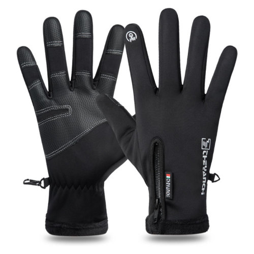 q9063a waterproof cycling gloves winter warm fleece touch screen windproof motorcycle fitness outdoor sports gloves