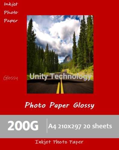 200g gloss photo paper a4x20