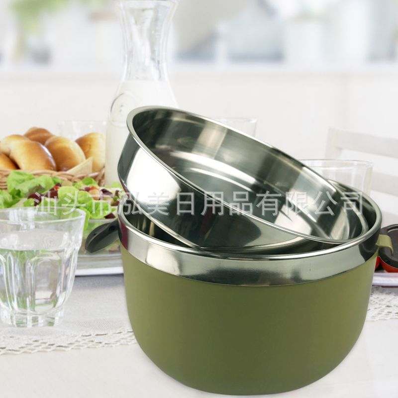 Korean Style New Stainless Steel Lunch Box Bento Box Sealed Double Deck Insulated Lunch Box Fast Foo
