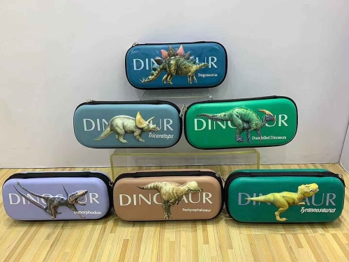 Sounddy Luminous Three-Dimensional Dinosaur pen Case Men‘s Realistic 3D Tyrannosaurus Pencil Case Student School Stationery Case Eva New