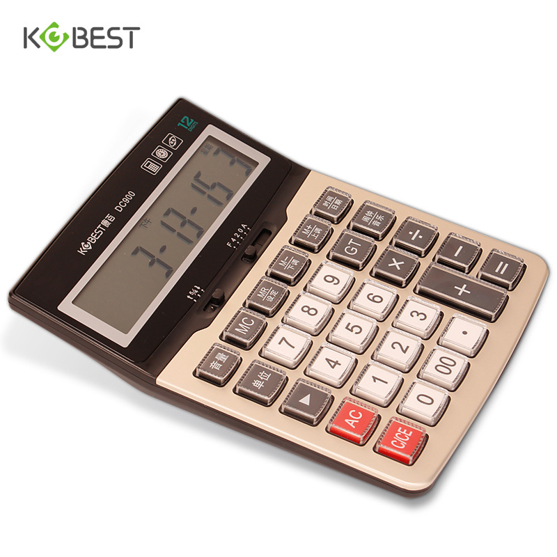 Kobest Kobest Dc900 Sound Calculator 12-Bit Large Screen Display Real Person Voice Time Alarm Clock 