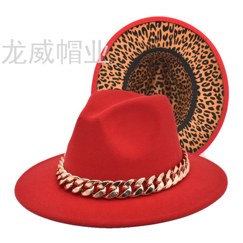 Autumn and Winter New Wide Brim Men and Women Trendy Korean Style Personality Fashion British Style Sunshade Fedora Hat