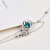 S925 Silver Double Layer round Beads Beach Anklet Female Korean Simple Fashion Popular Ol Jewelry Small Fish Ankle Chain Foot Ornaments
