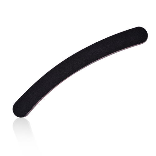 nail file black crescent curved double-sided rubbing strip red heart black sand strip polishing rod