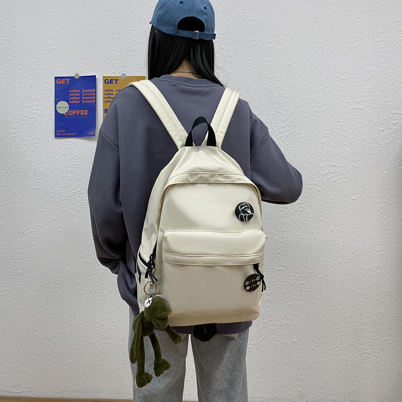 Schoolbag Women's Korean-Style High School and College Student Japanese Style Simple Dual-Use B