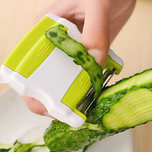 Kitchen Gadget Two-Way Flip Three-Purpose Telescopic Peeler Shredder Grater in Stock Wholesale