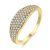 European and American Jewelry Full Diamond Ring Female 18K Gold Color Protection Jewelry Micro Inlaid Zircon Texture Ring Spot