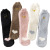 Socksand Winter Coral Velvet Embroidered Home Socks Cute Cat Claw Mid-Calf Sleeping Socks Three-Dimensional Ears Room Socks