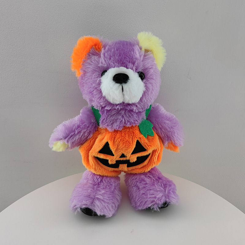Cross-Border New Pumpkin Bear Halloween Plush Toy Christmas Teddy Bear Valentine's Day Cute Bea