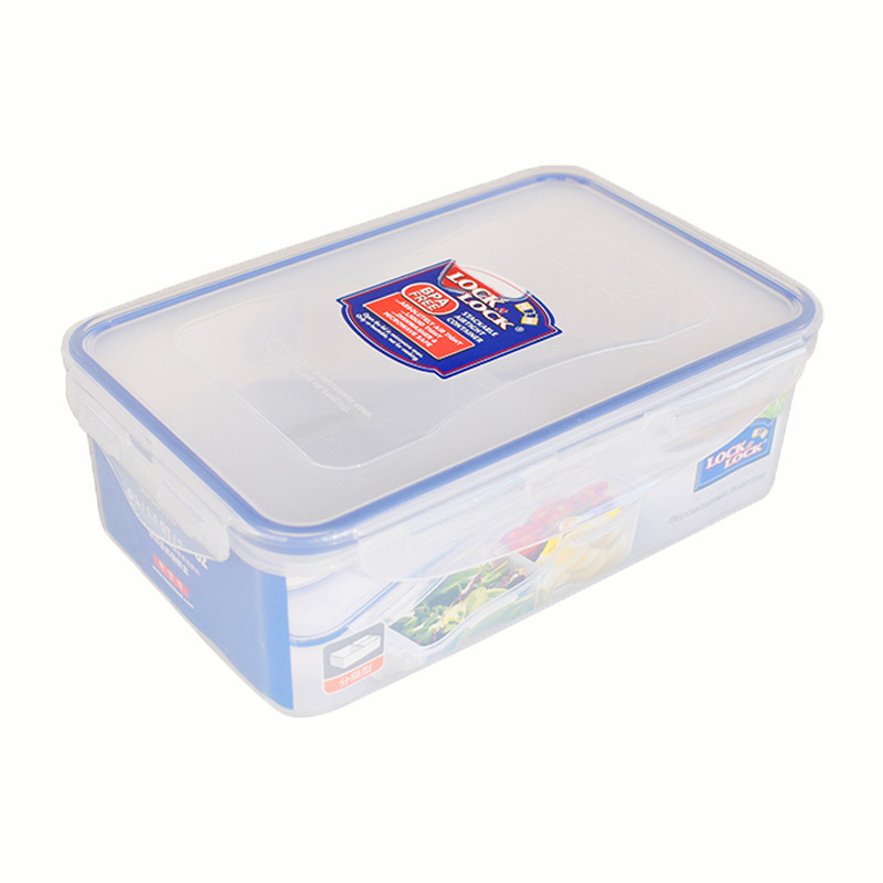Lock Hpl817 Plastic Lunch Box 1000ml Sealed Food Refrigerator Storage Box Lunch Box Microwave Oven C